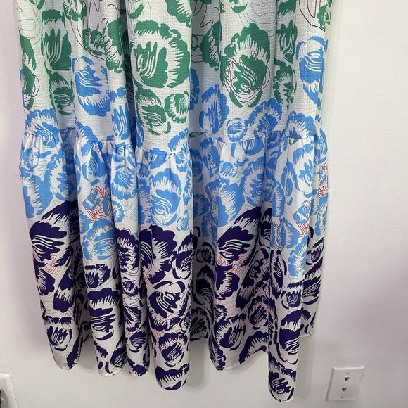 L'Atiste By Amy Midi Skirt S Floral Boho Colorful Summer Party Vacation Brunch - Picture 5 of 9